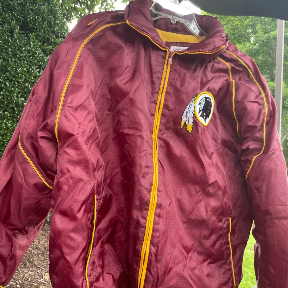 NFL Redskins/ Washington Commanders Maroon and Yellow Jacket